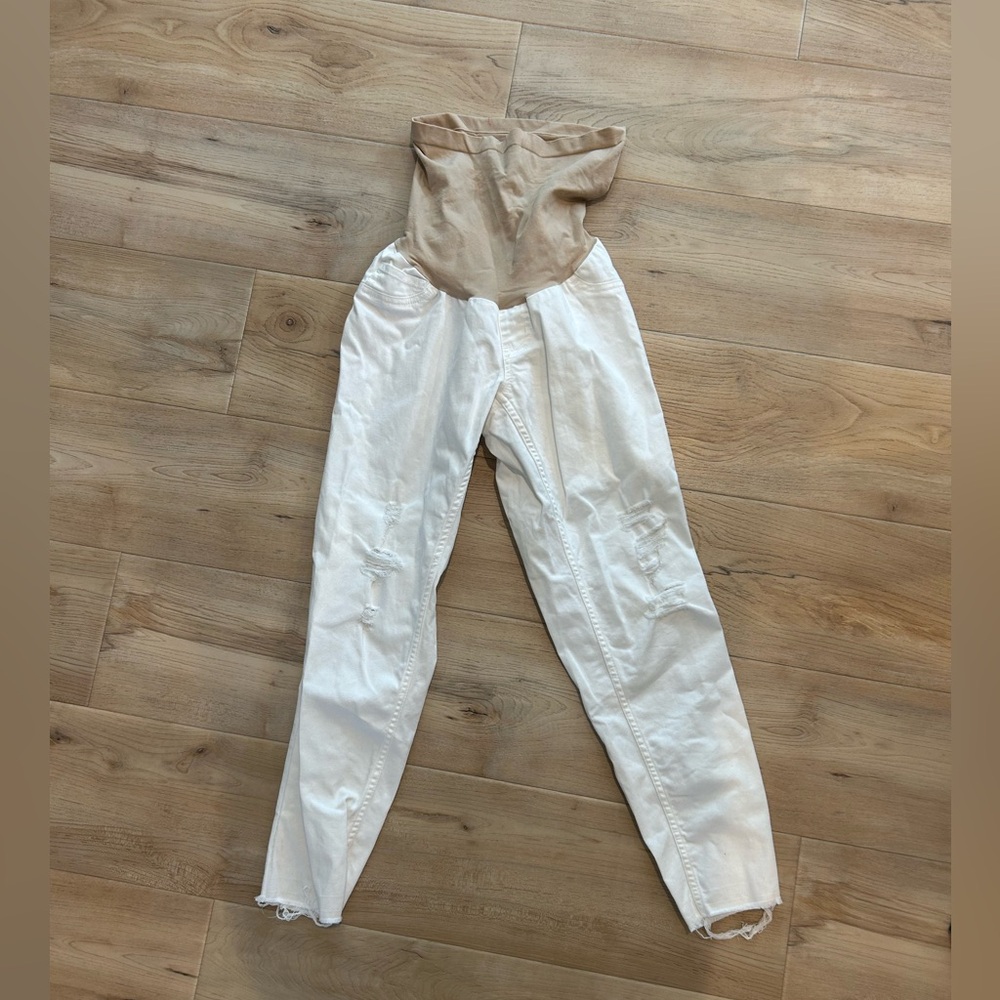 Maternity Jessica Simpson white jeans